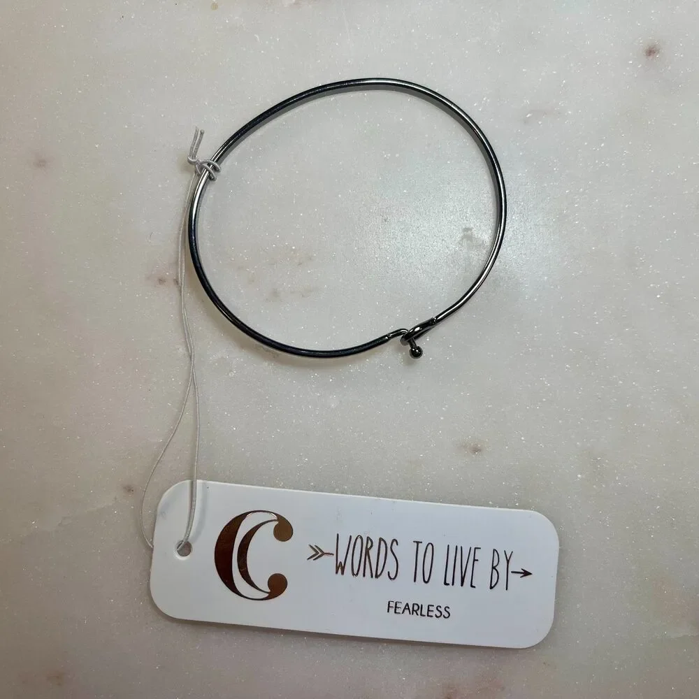 Charming Charlie | NWT Gunmetal Gray Bangle Bracelet - Picture 3 of 3